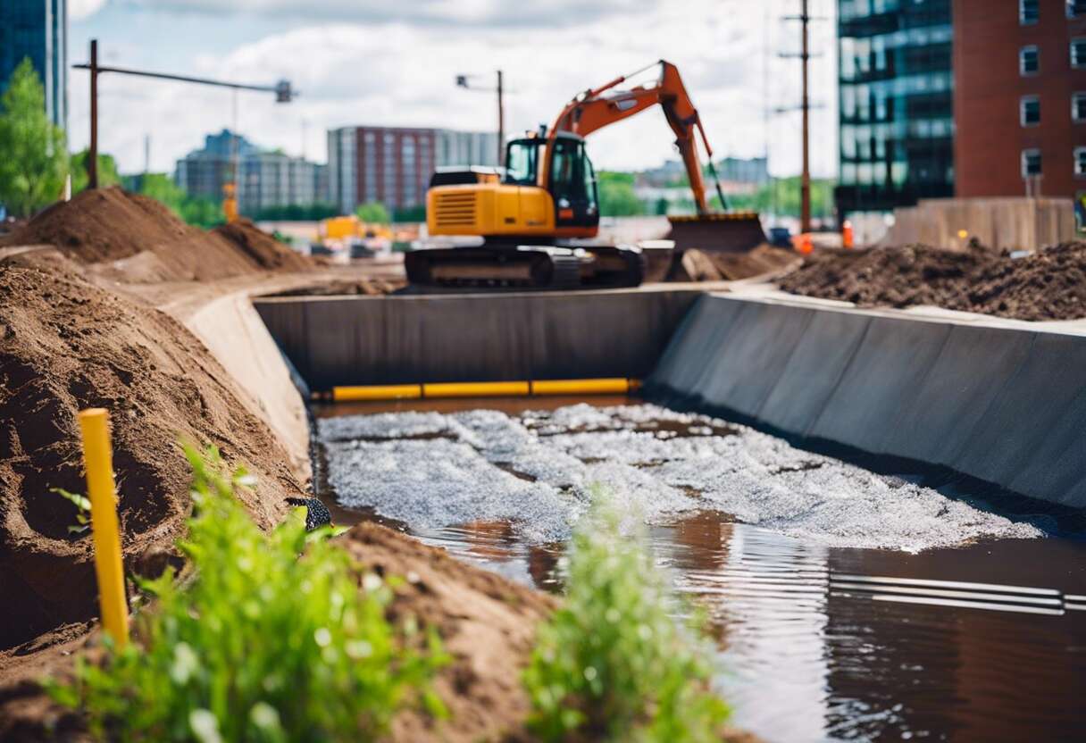 Gestion des eaux pluviales et prévention de l'érosion sur les chantiers urbains