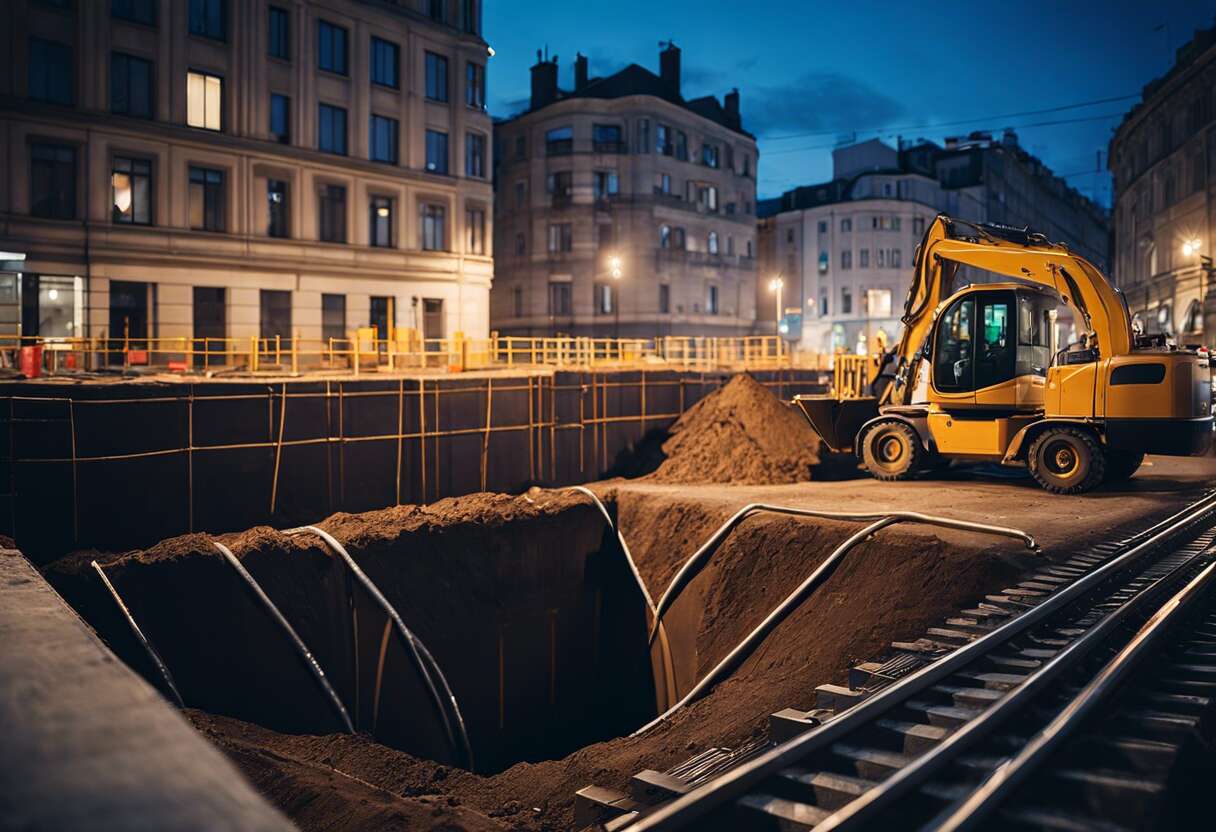 Gestion des infrastructures souterraines lors des opérations de terrassement